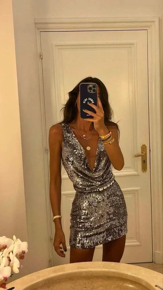 Sexy Sequins Homecoming Dress Party Dress Cocktail Dress Y2044 by simplepromdress