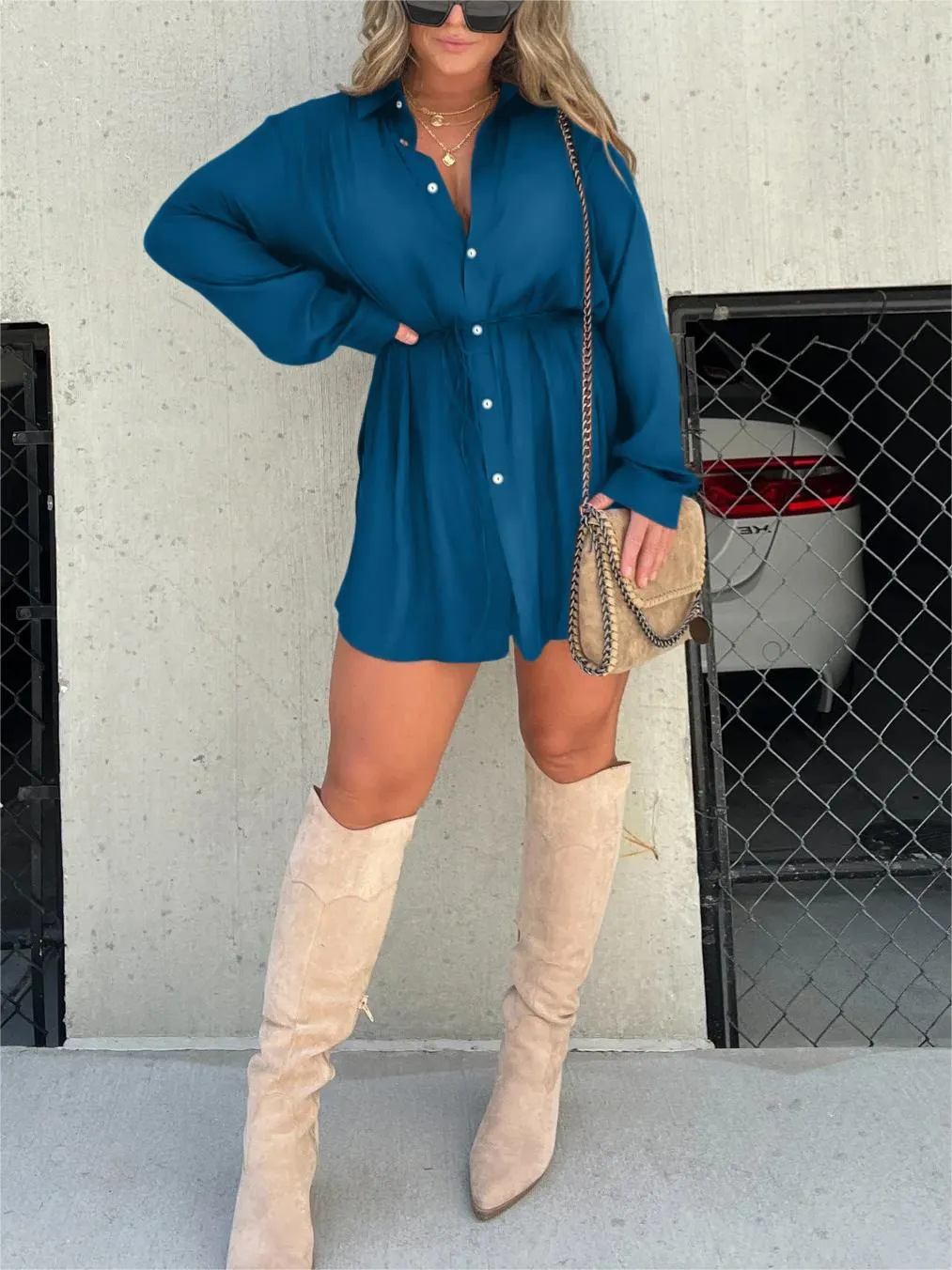 Rubí Minimalist Satin Pajama Dress Evening Wear Edit