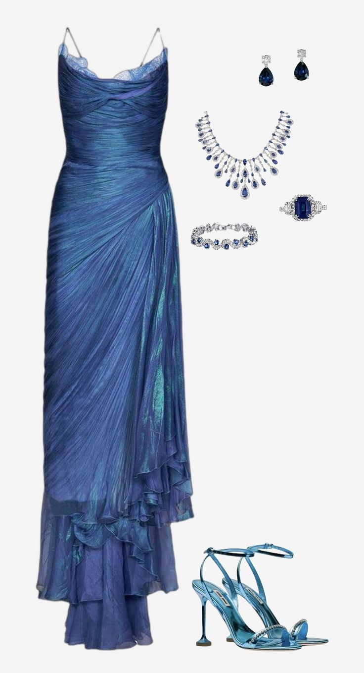 Pretty Spaghetti Straps Blue Prom Dress Birthday Outfits