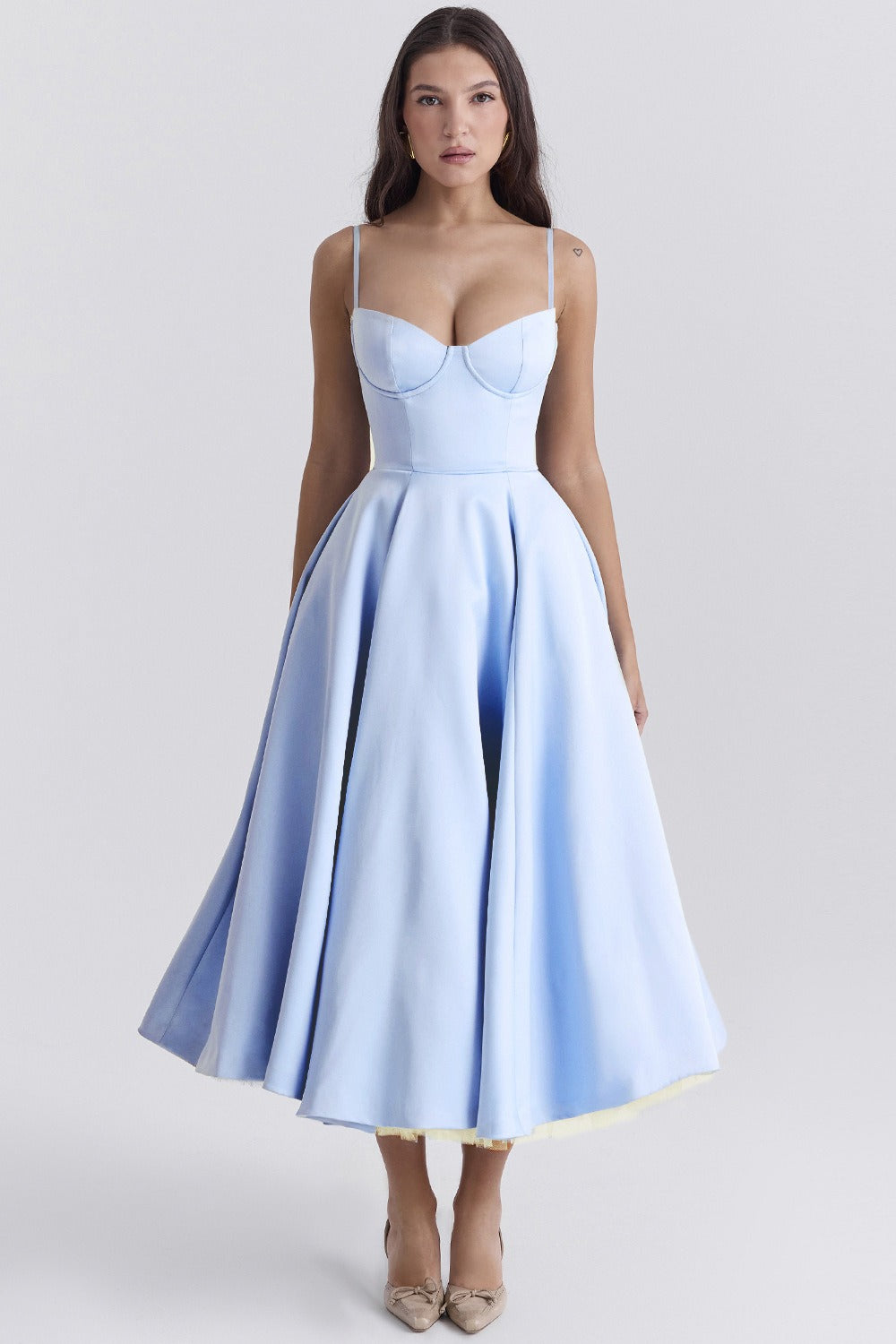 Double-Layer Sheer Party Dress - View 3 | VelvetHem