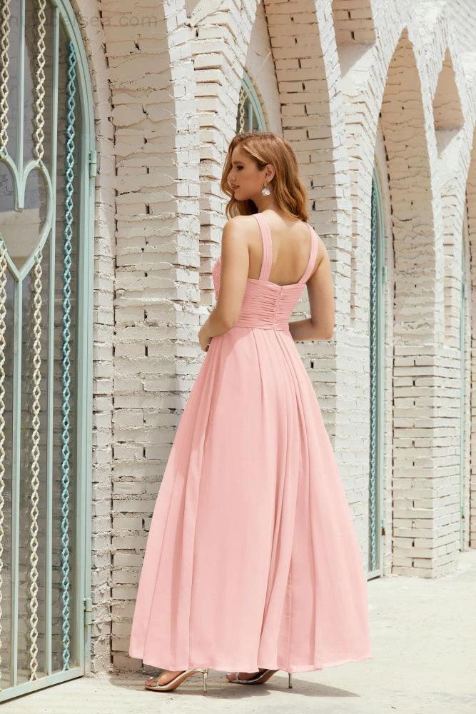 Halter Bridesmaid Dresses Formal Cocktail Prom Gown 28015 (ZD16956)