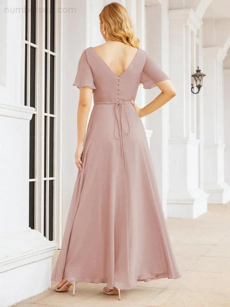 ZapDress Formal Prom Gowns for Mother of The Bride Short Sleeves Bridesmaid Dress 28049 (ZD16995)