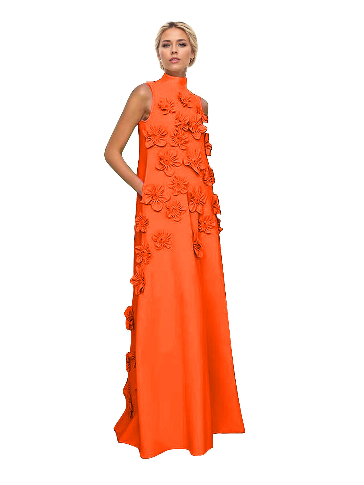 Hank Flower Embellished Maxi Dress