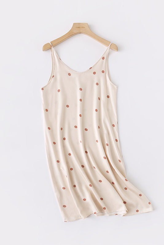 Emilia Boutique Printed Camisole Dress with Crossed Straps At the Back Chic Silhouette Collection