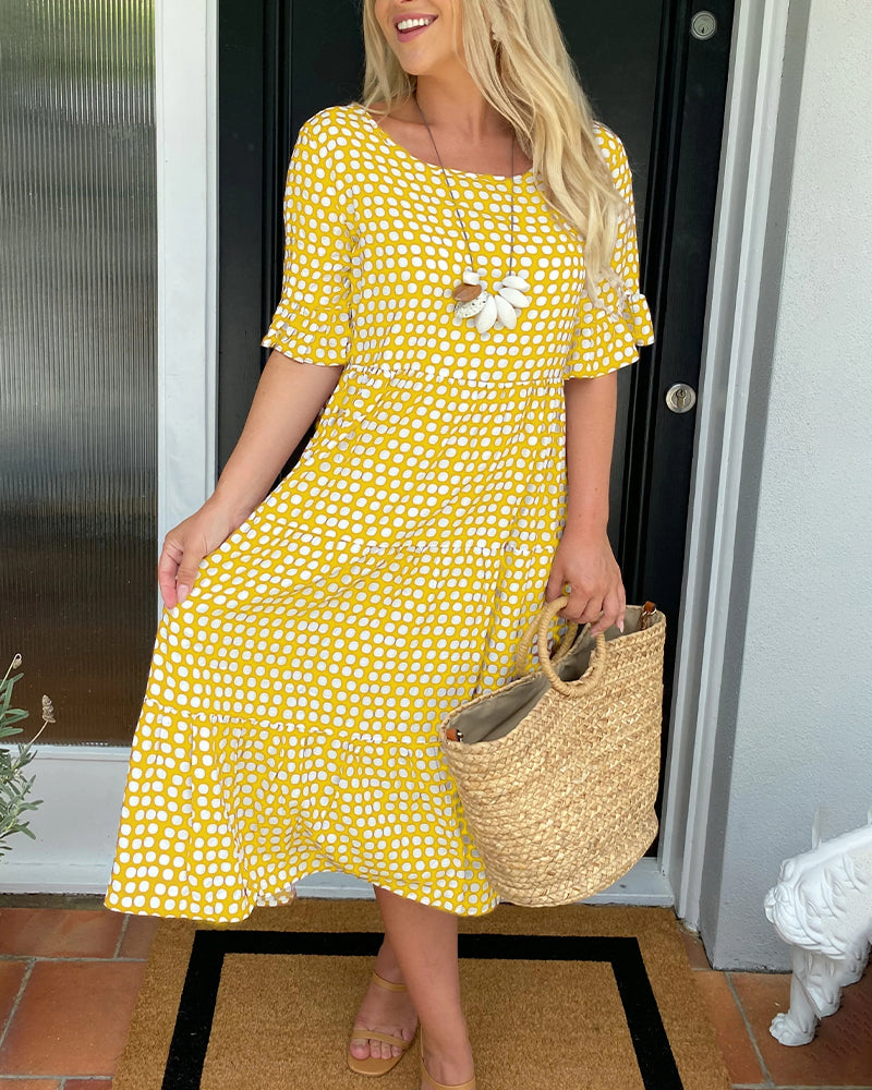 Masha Classic and Elegant Summer Dress for Women Modern Chic Style