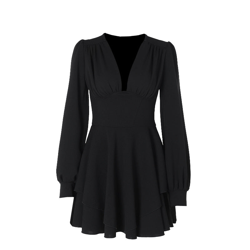 Bloom Skater Dress Black