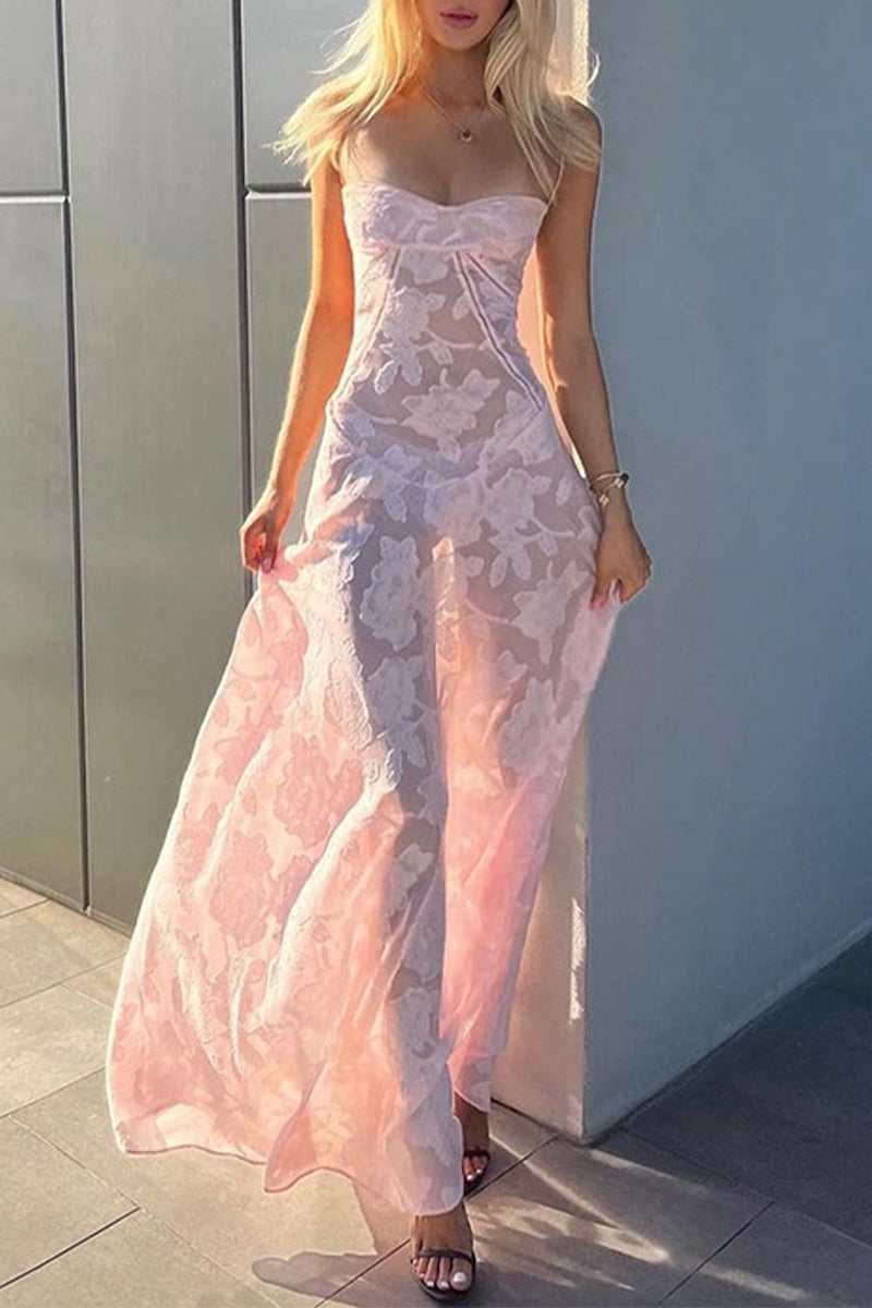 Elegant Formal Solid See-through Evening Dress Dresses - View 2 | VelvetHem