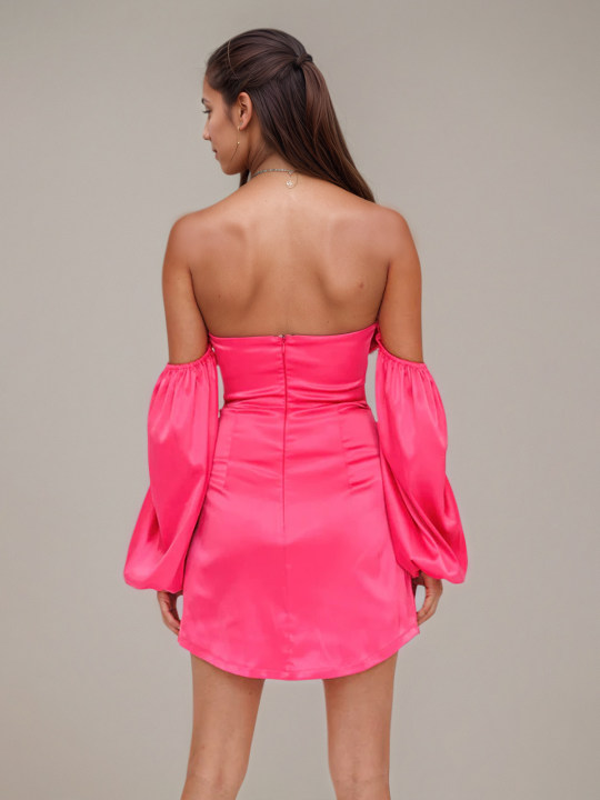 Cute Long-sleeves Bow Homecoming Dresses To Impress