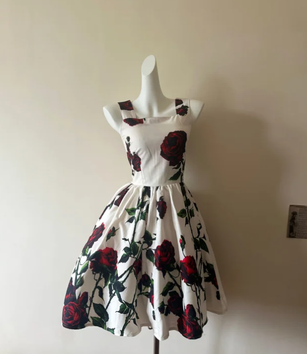 A Line Floral Prom Dress 22nd Birthday Outfit Formal Event Dress