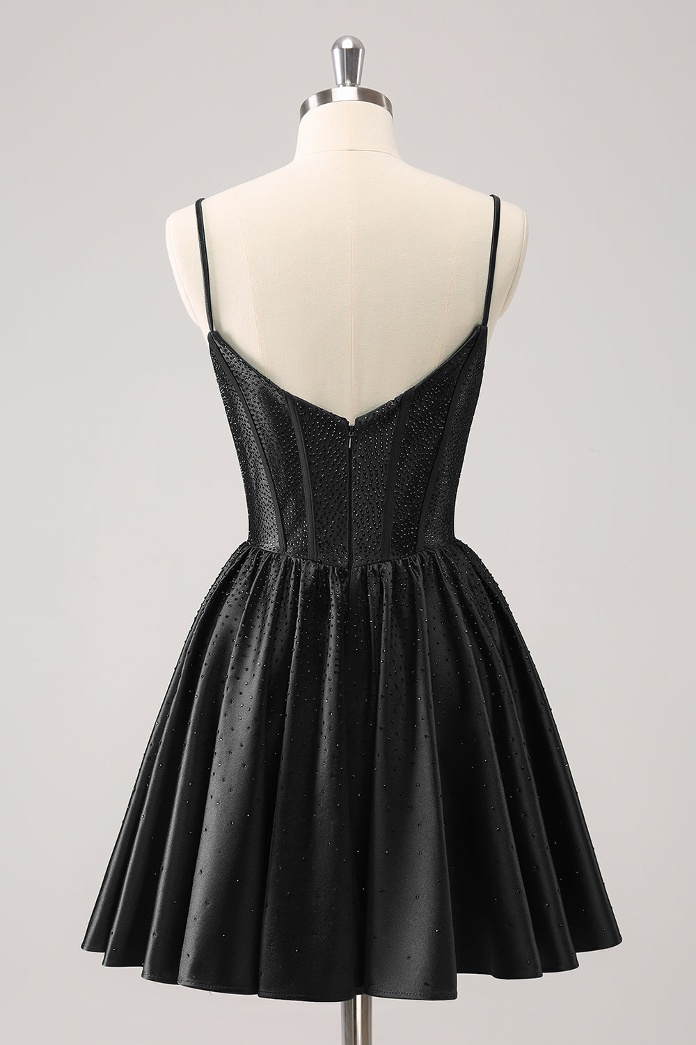 A Line Homecoming Dresses Beaded Corset Short Cocktail Dresses