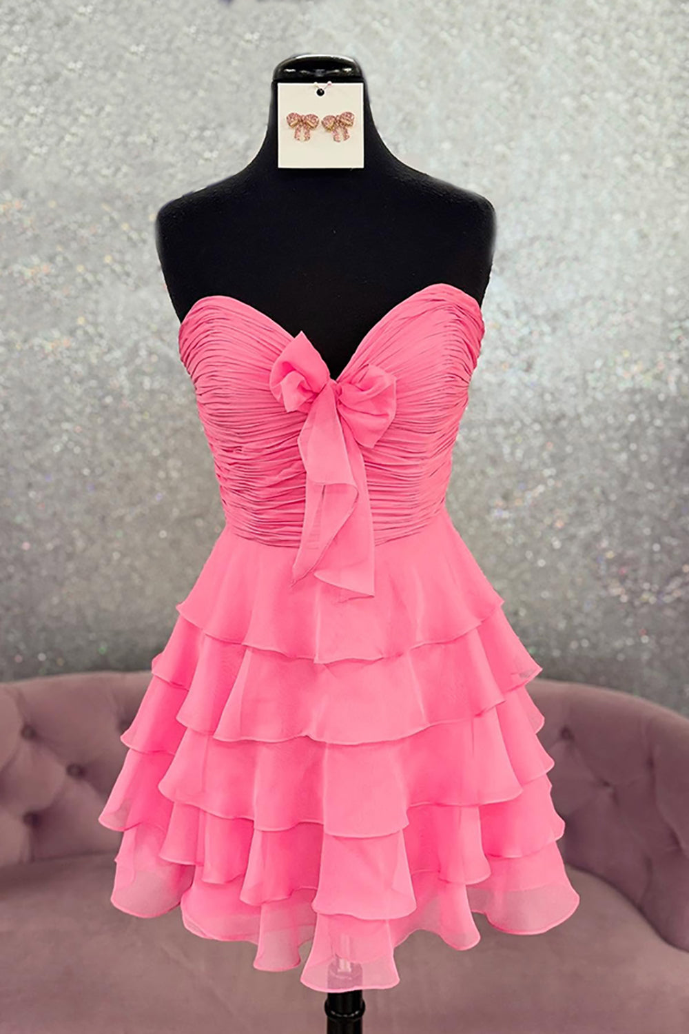A Line Homecoming Dresses Blue Tulle Sweetheart Tiered Cocktail Dresses