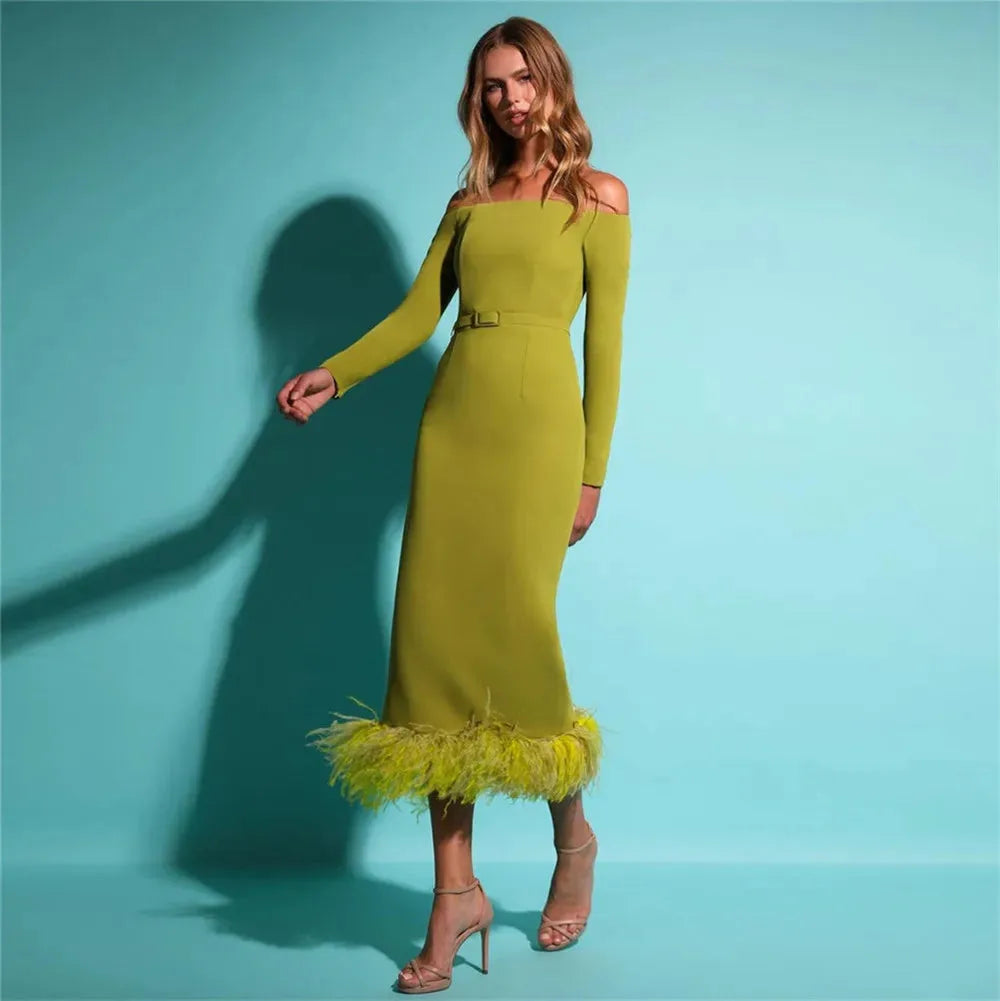 Fashion Purple Mermaid Prom Dress Satin Long Sleeves Sequineds Long Cape Floor Length Evening Dress vestido de gala As Picture