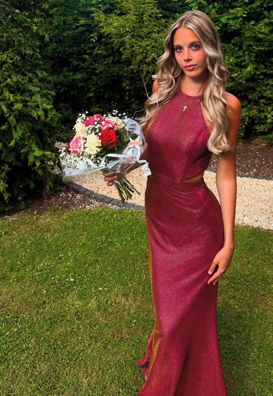 Burgundy Mermaid Long Prom Dress Graduation Dress