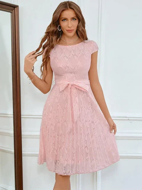 Chloe Minimalist Lace Cocktail Dress Designer Edit