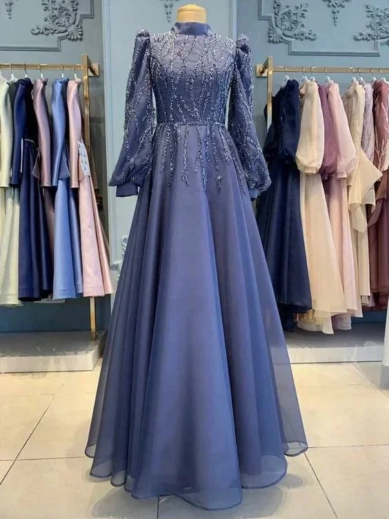 Muslim Evening Dress, Abaya Dress For Women, Maxi Dress, Wedding Dress (ZD13685)