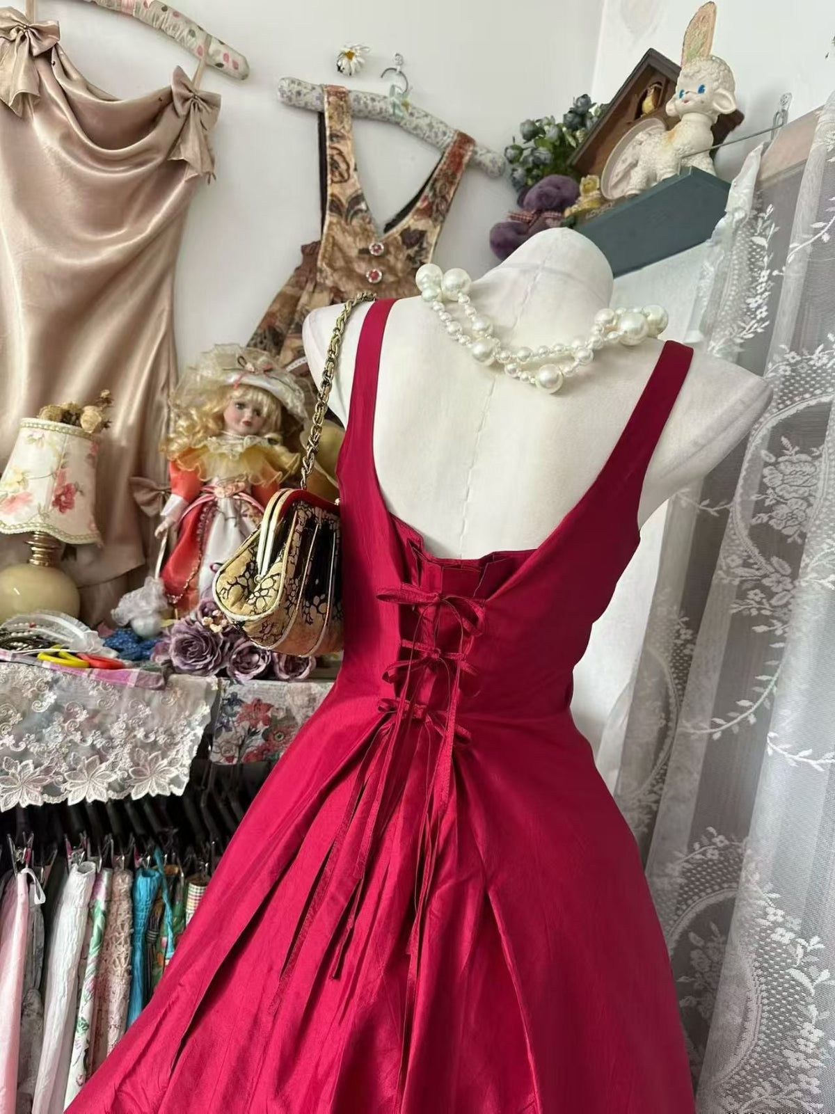 A-Line Burgundy A-Line Short Homecoming Dress
