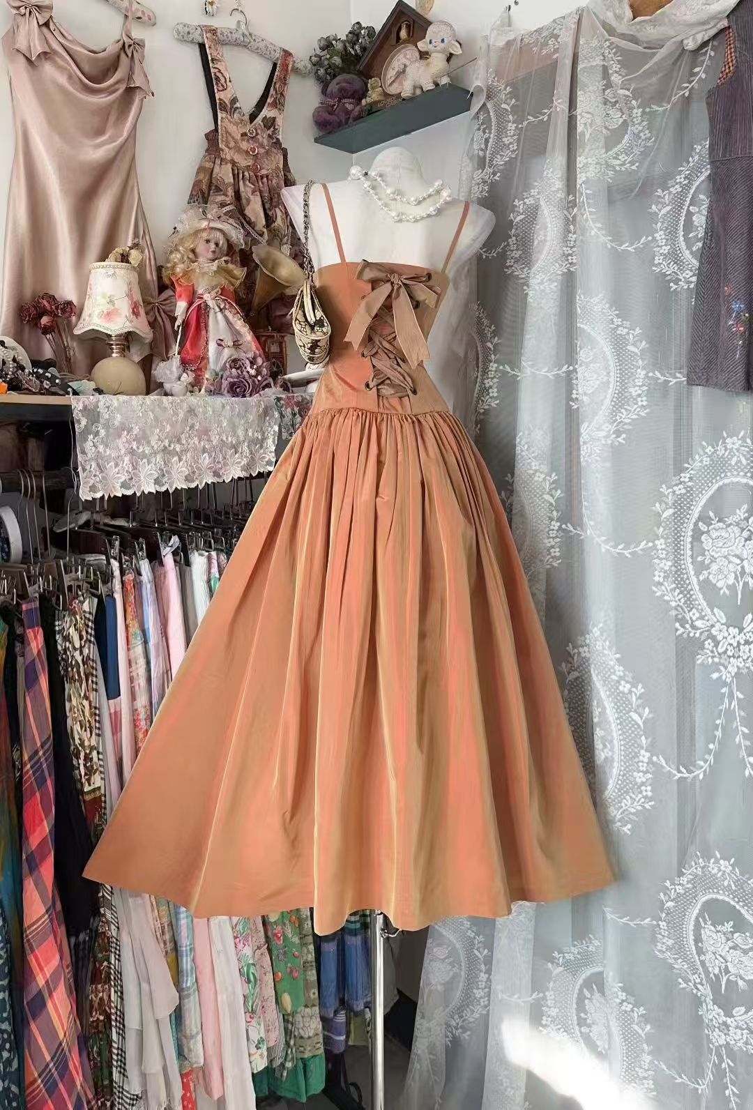 A Line Taffeta Formal Prom Dress Birthday Dress J10520