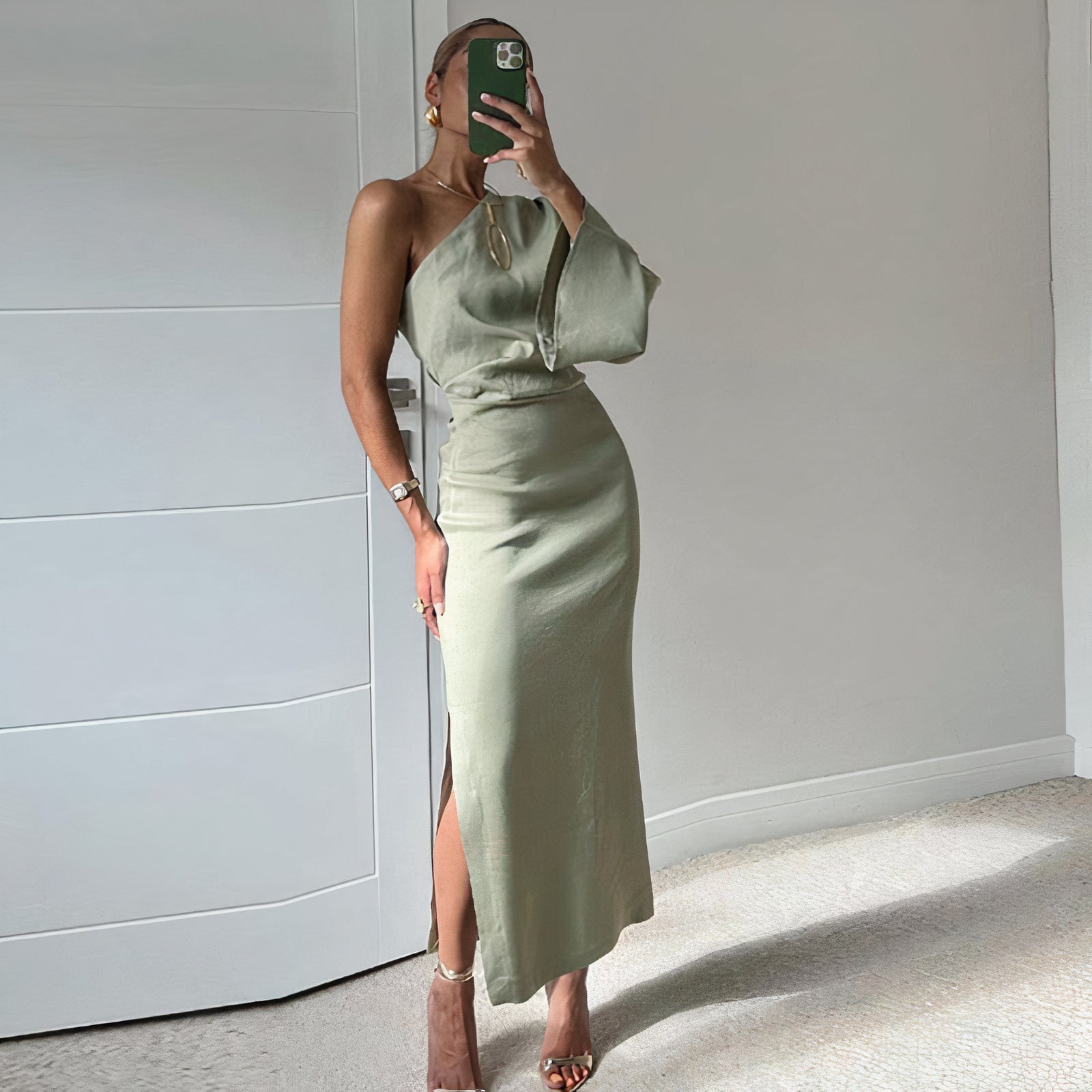 Susana Exclusive Fashionable One Shoulder Dress Boutique Collection