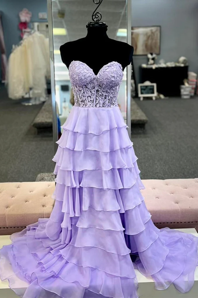Sweetheart A-Line Evening Party Gowns Floor-Length Royal Blue Prom Dress with Appliques