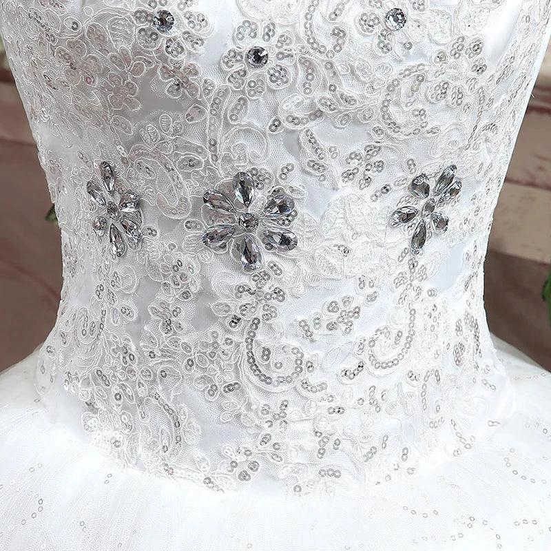 Applqiues Vestido De Noiva Cap Sleeve Wedding Dresses V-neck Vestidos De Novia (ZD14013)