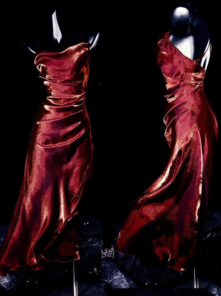 Sexy Red Satin Asymmetrical Flounce Hem Party Dress Evening Gown