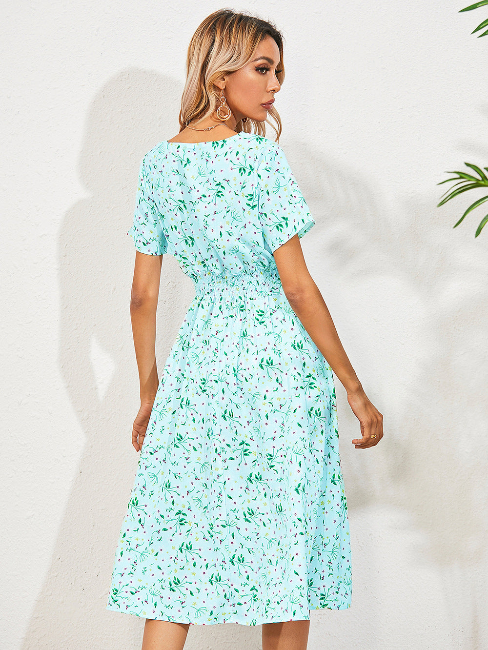 Fatima Timeless Women's Dress with Floral Pattern Elevated Occasion Wear
