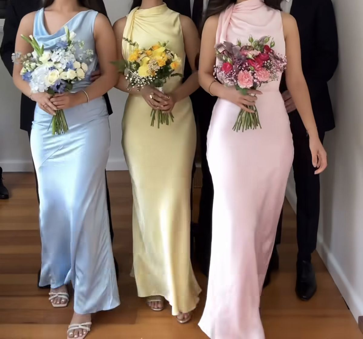 Sweet Sleeveless Satin Mermaid Prom Dress Formal Bridesmaid Dress - FashionDia