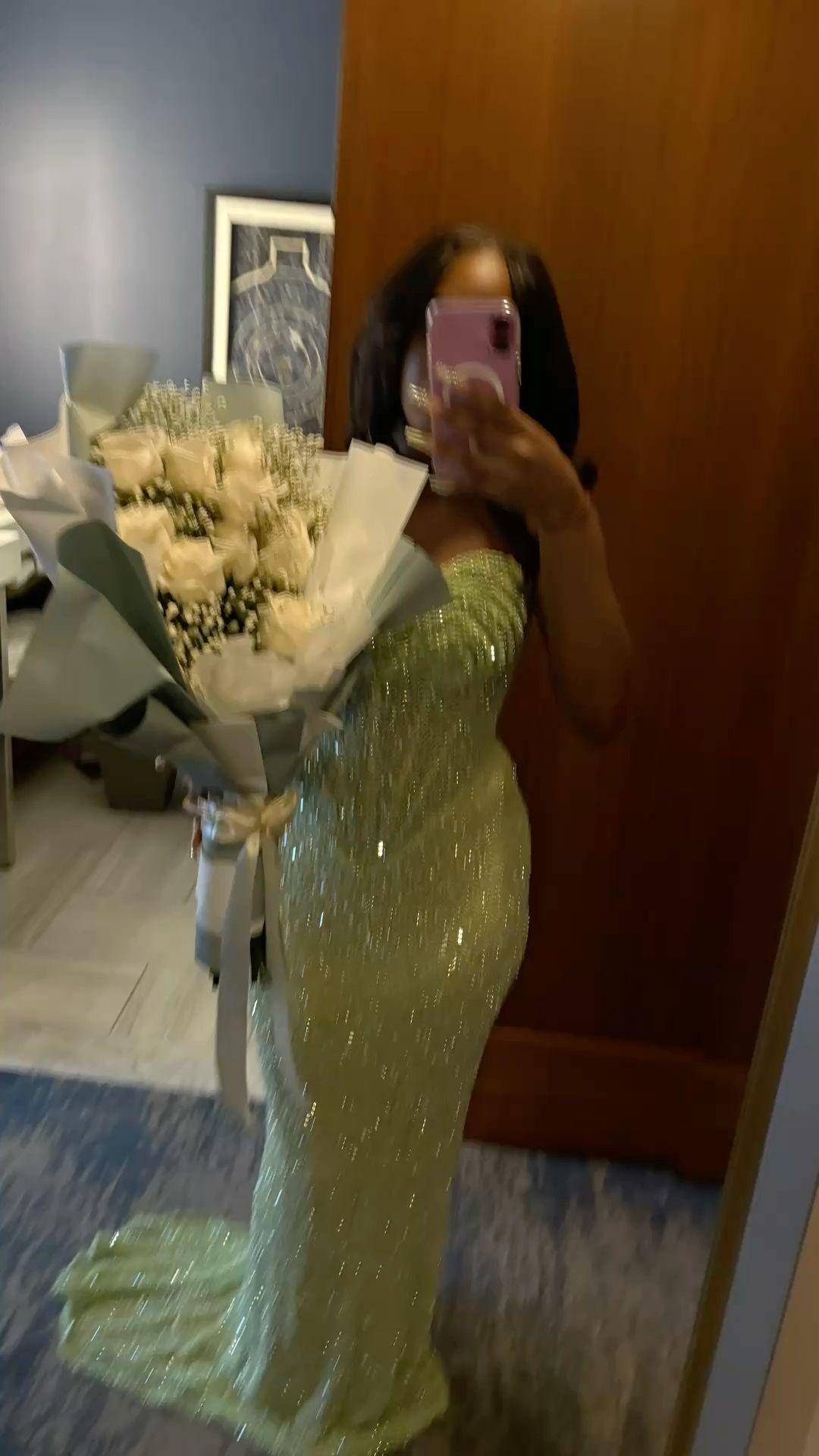 Shiny Mermaid Sweetheart Satin Sequin Long Prom Dress, Evening Gown