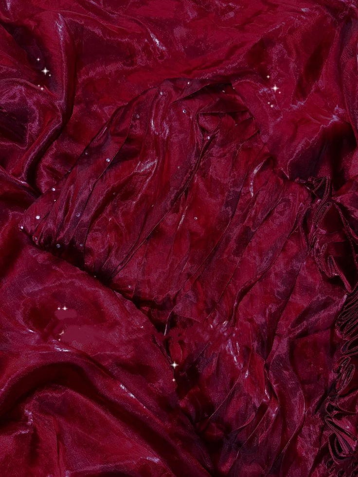 Elegant Burgundy Strapless Satin Pleated Ruffle Mermaid Evening Dress Long Prom Gown