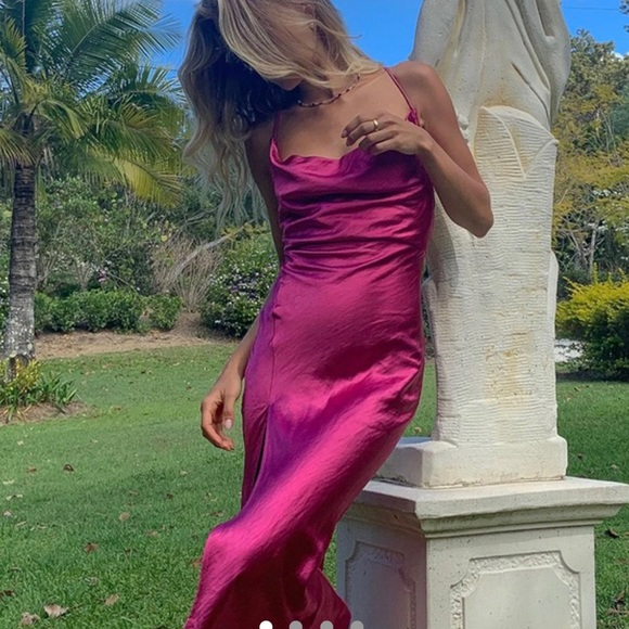 Fashion Spaghetti Straps Sheath Slit Evening Dress elegant Prom Party Dress - FashionDia