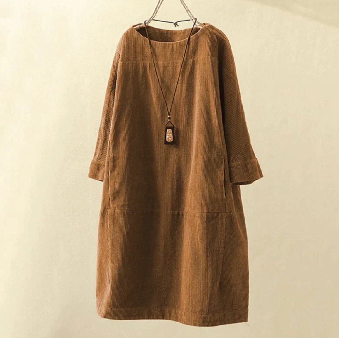 Hilda Chic Super Stylish and High Quality Corduroy Dress Silhouette Collection