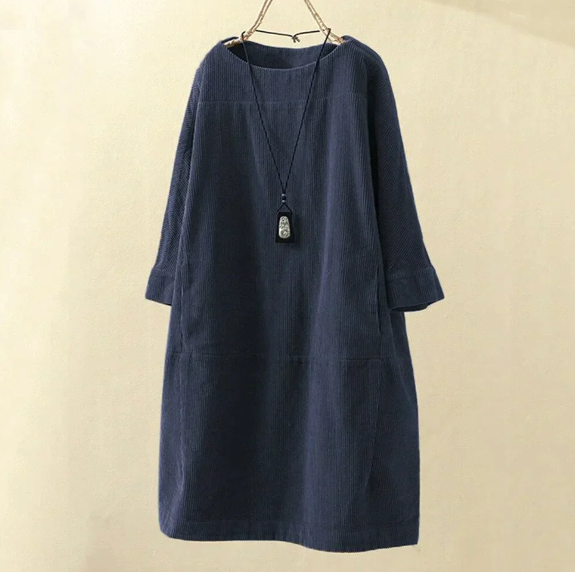 Hilda Chic Super Stylish and High Quality Corduroy Dress Silhouette Collection