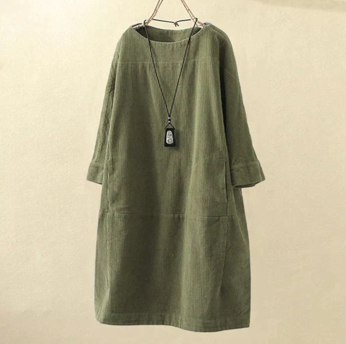 Hilda Chic Super Stylish and High Quality Corduroy Dress Silhouette Collection