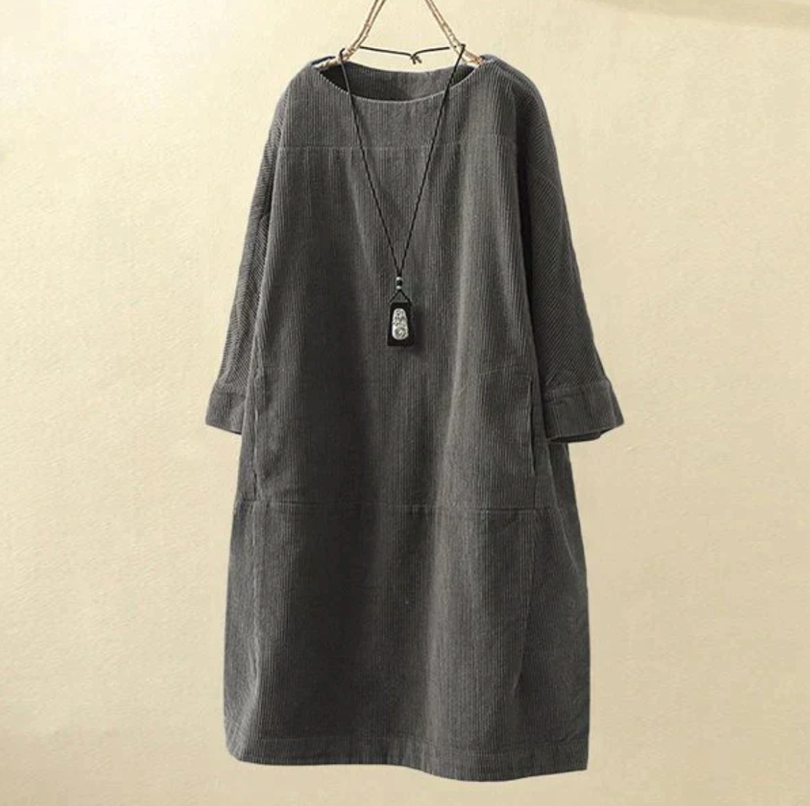 Hilda Chic Super Stylish and High Quality Corduroy Dress Silhouette Collection
