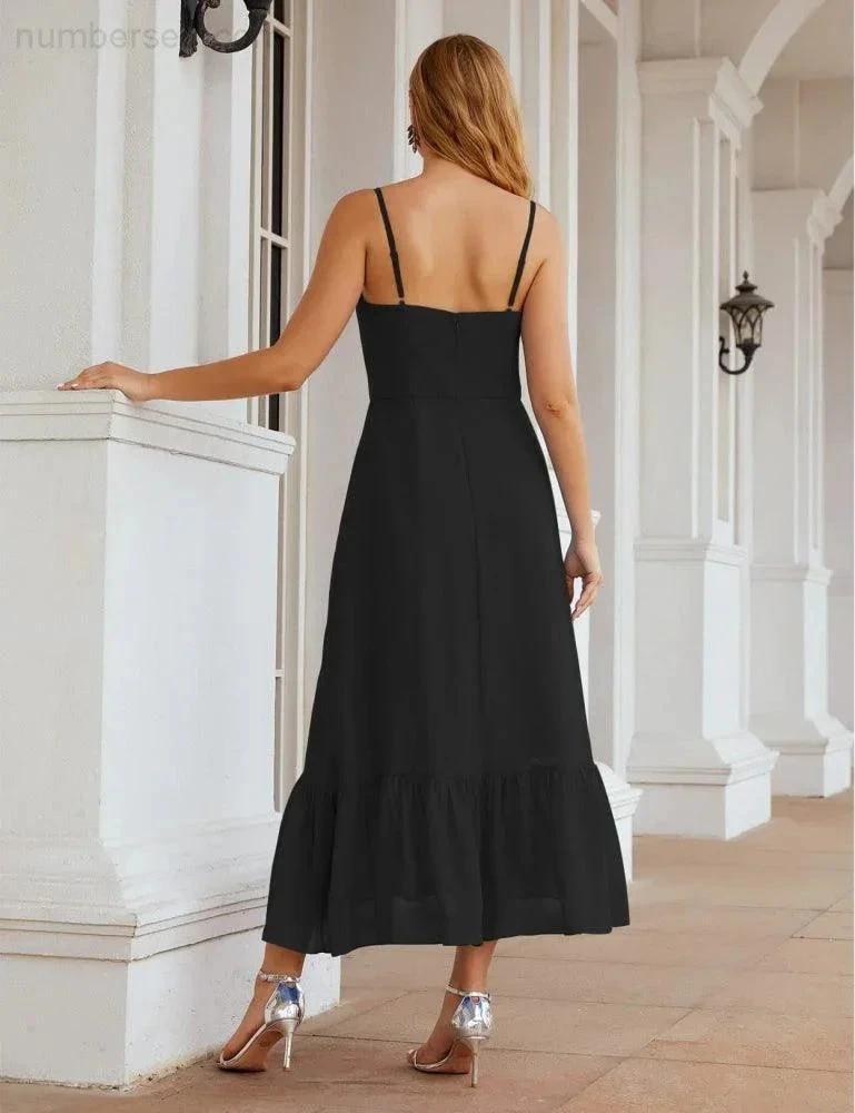ZapDress Spaghetti Strap Chiffon Bridesmaid Dress Ankle Length Formal A Line Cocktail Party Homecoming Dress for Juniors (ZD16949)