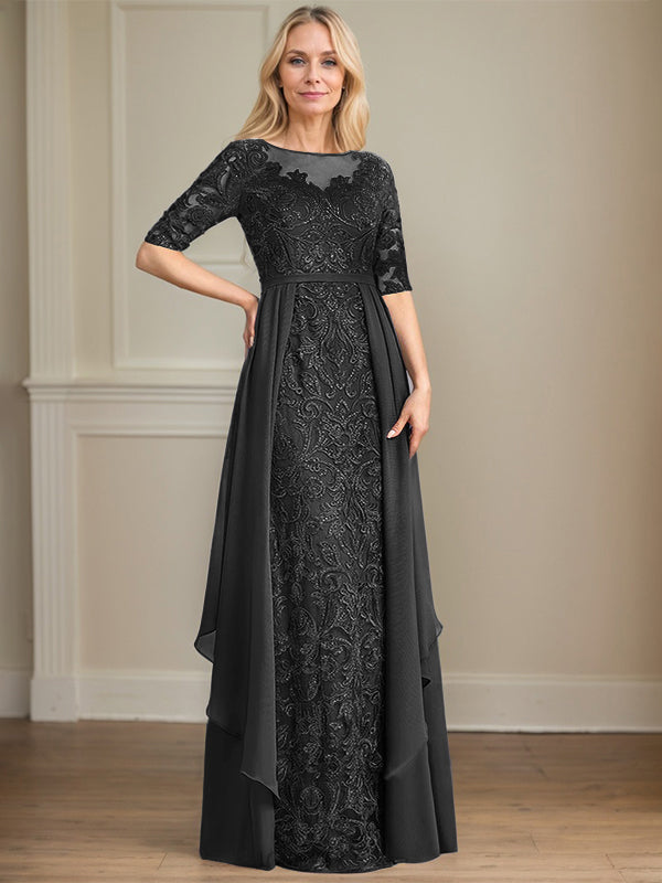 Chiffon Lace Maxi Dress - View 7 | FashionDia