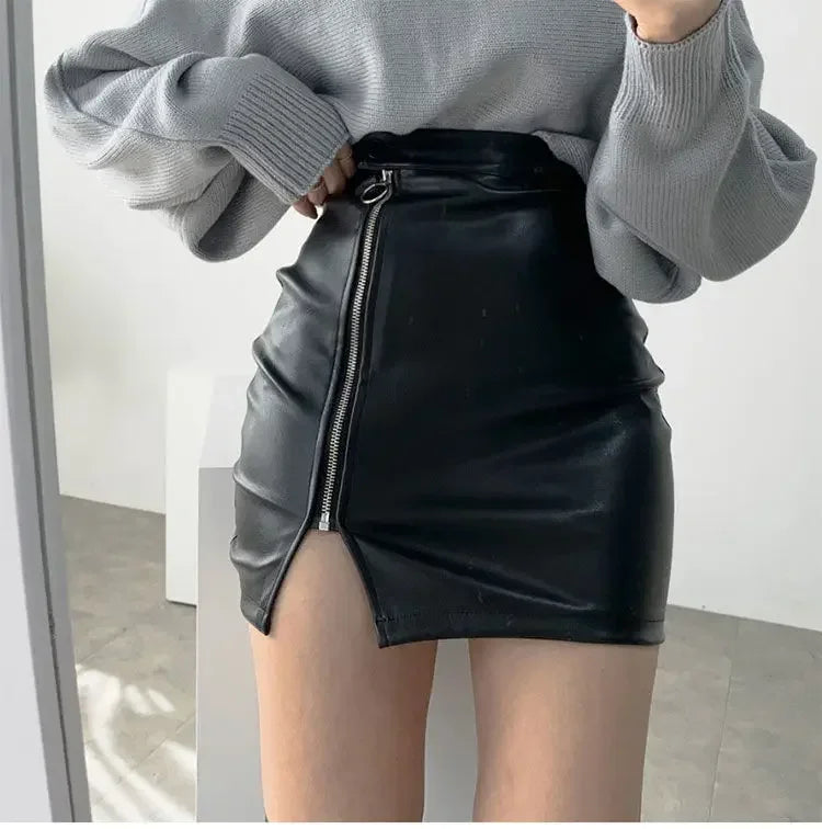 DressBetty - Black Mini Package Hip Pencil Skirt - VelvetHem