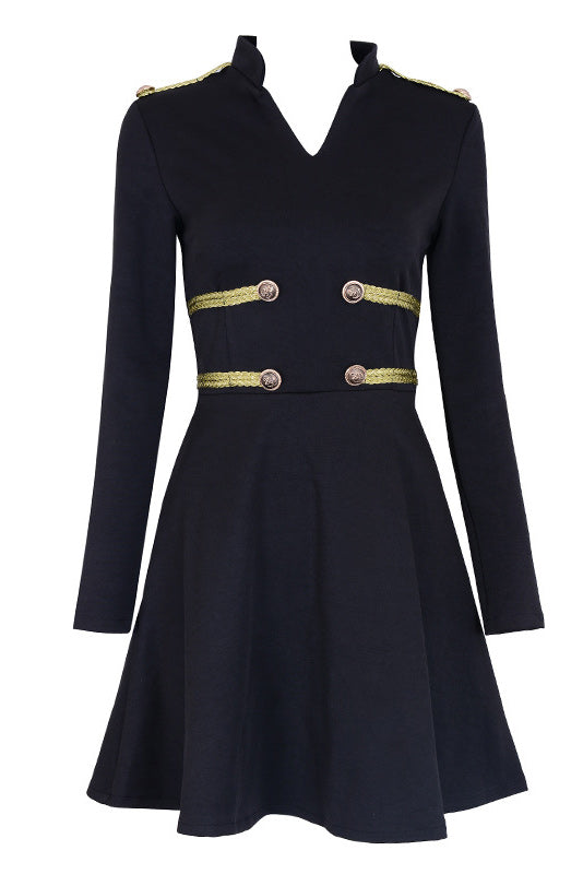 Black Sexy Bandage Sexy Cocktail Dress With Long Sleeves - Fashionpara