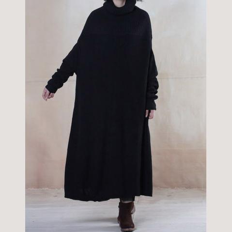 Black winter sweater dress long maxi dresses fall