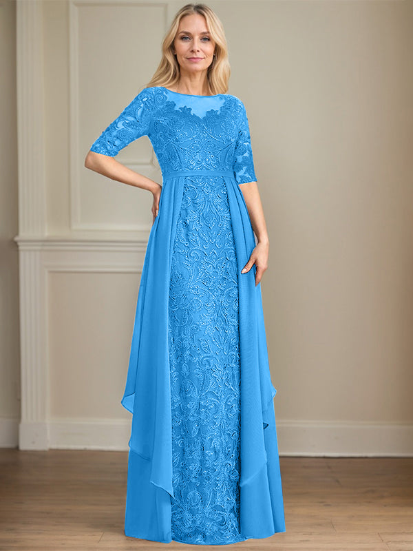 Chiffon Lace Maxi Dress - View 8 | FashionDia