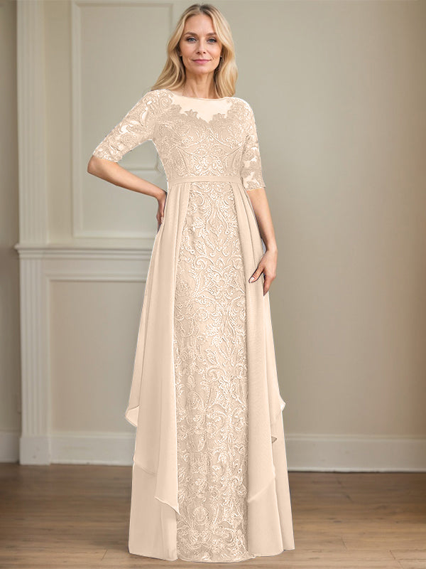 Chiffon Lace Maxi Dress - View 9 | FashionDia