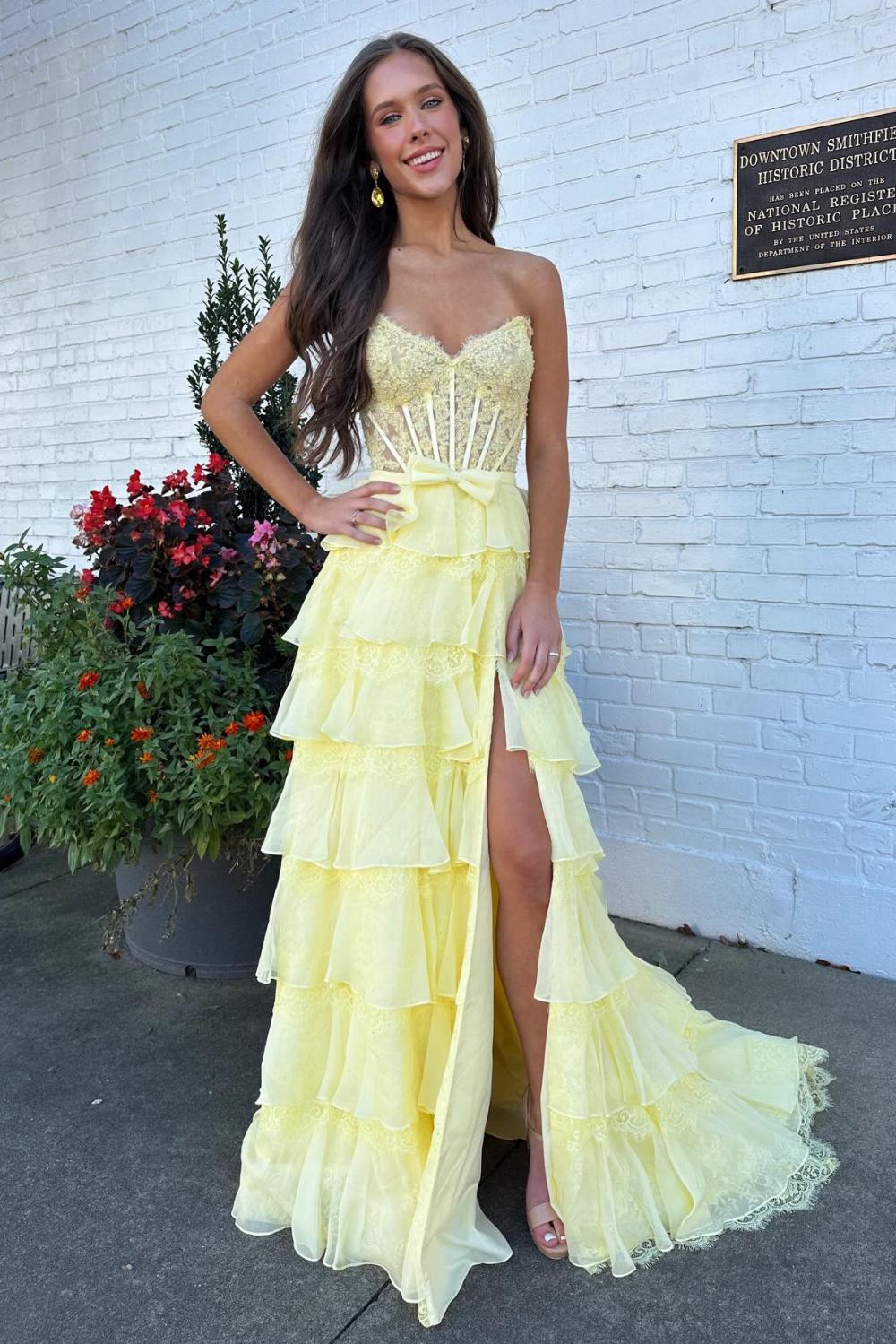 Cute A Line Sweetheart Pink Corset Prom Dress with Appliques Criss Cross Back