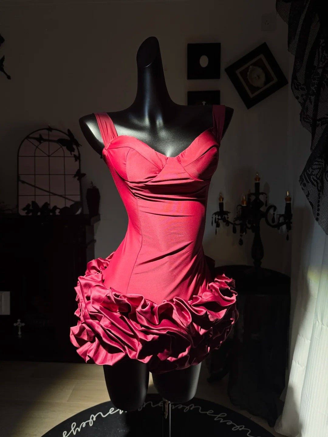 Burgundy Satin Sheath Birthday Dress Short Homecoming Dress