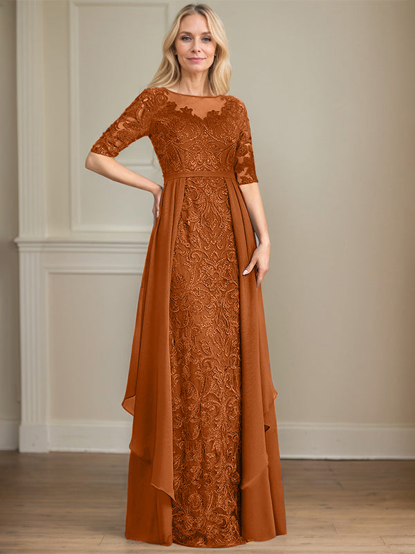 Chiffon Lace Maxi Dress - View 10 | FashionDia