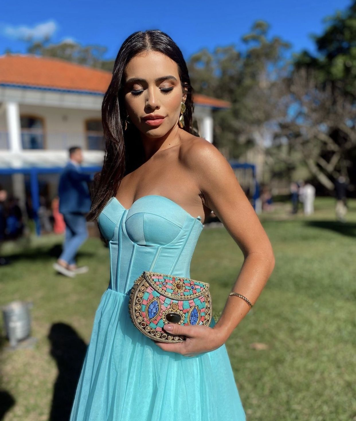A-Line Stunning Tiffany Long Formal Prom Dresses - FashionDia