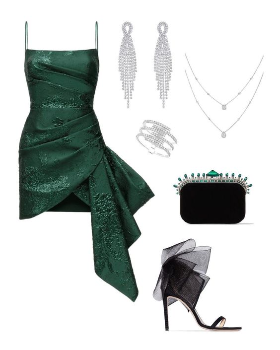 Simple Sheath Spaghetti Straps Dark Green Lace Short Homecoming Dress Birthday Dress - FashionDia