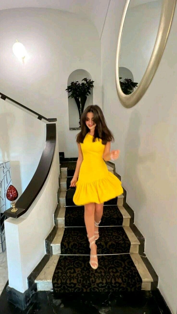 Cute A line One Shoulder Yellow Short Homecoming Dress Birthday Dresses