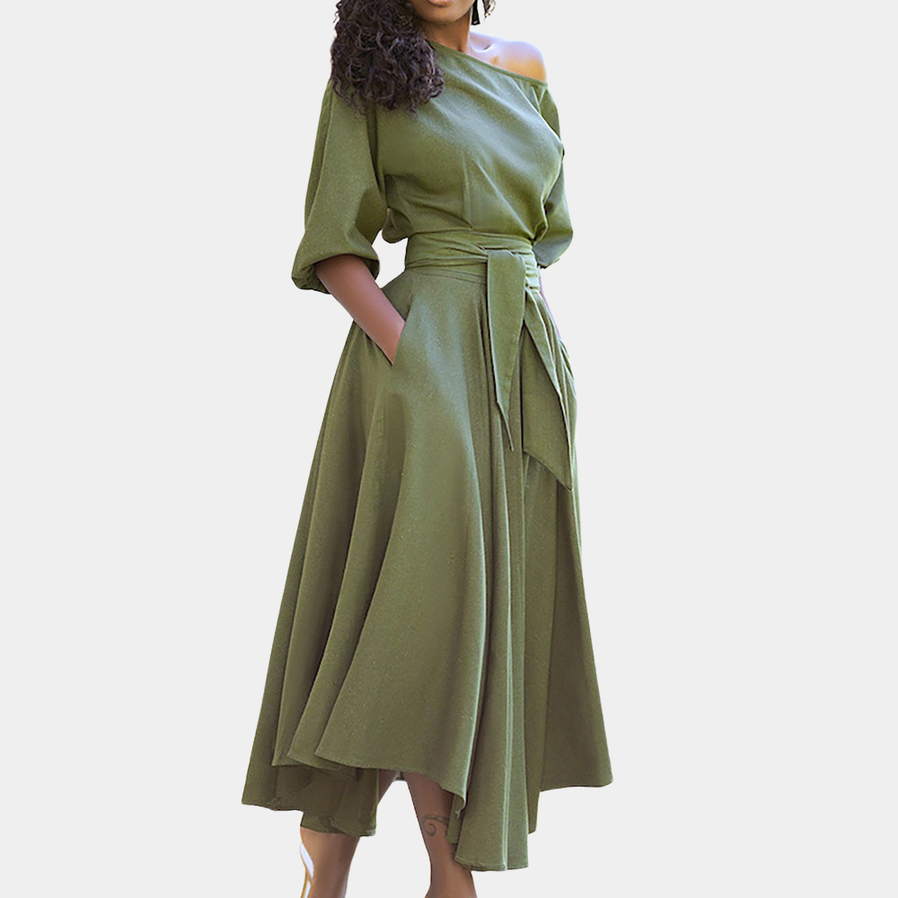 Orsina Luxurious Midi Dress for Women Wardrobe Essential