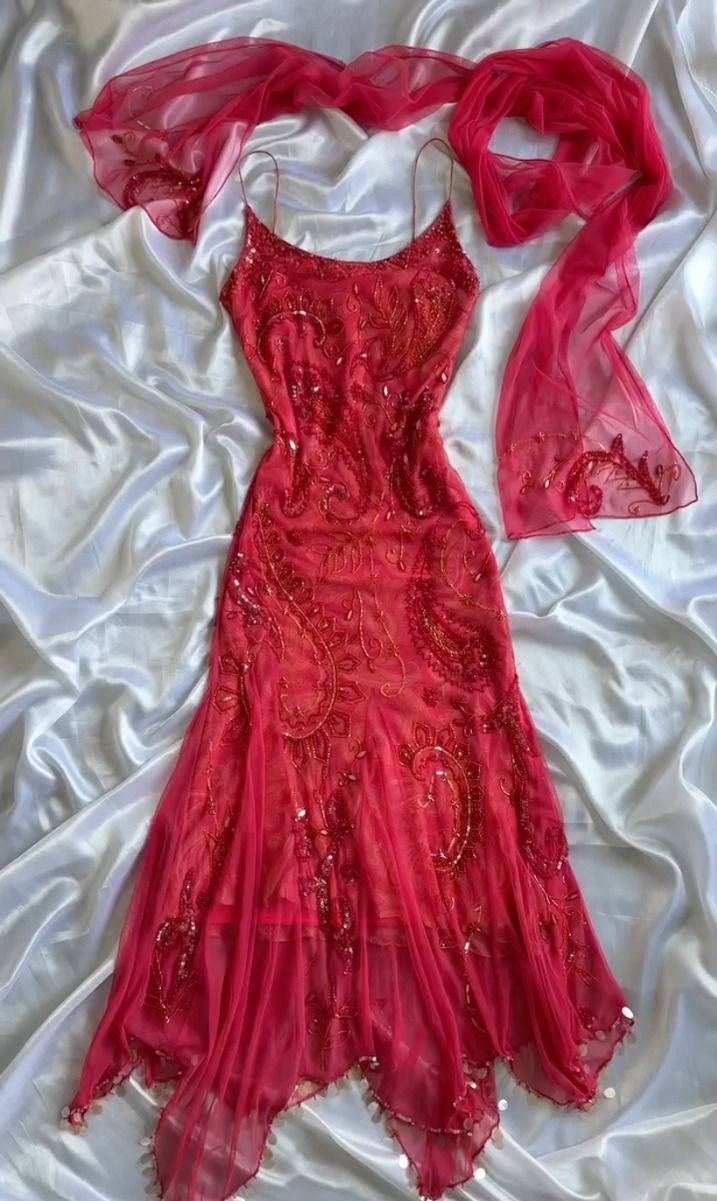 Sexy Sheath Spaghetti Straps Sleeveless Red Chiffon Prom Dresses Evening Gowns