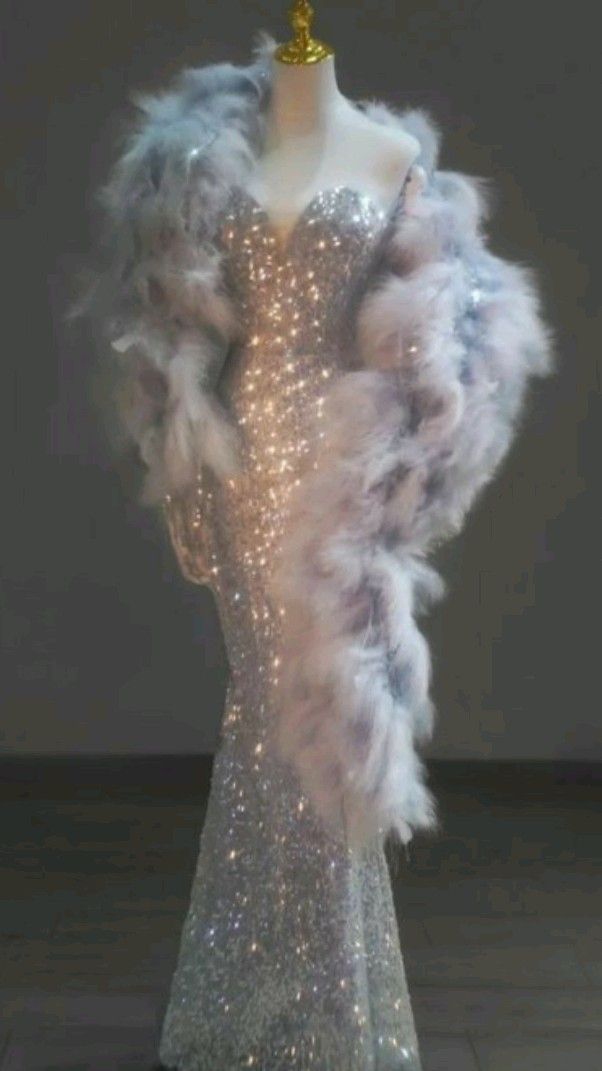 Elegant Mermaid Sweetheart Neckline Silver Sequin Evening Dress Long Prom Dresses - FashionDia